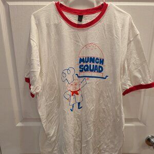 Men's short sleeve Munch Squad ringer graphic t-shirt, size XL